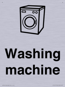 Dementia washing machine sign